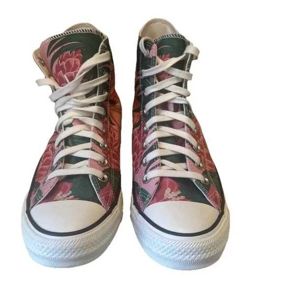 Jungle Scene Chuck Taylor High-Top Sneakers W10.5 M8.5 - Picture 3 of 10